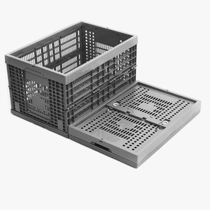 Heavy duty fruits and vegetables box plastic foldable crates for sale