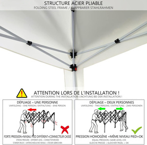 Carpa para Eventos con Impresión Personalizada, 3x3, Acero Inoxidable, Resistente al Fuego, Impermeable, Plegable, Carpa de Exterior para Ferias Comerciales - Product Image 3