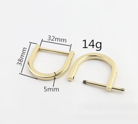 D vis 10 12 15 20 25 32 38 mm 1/10pcs sac matériel métal Clip fermoir boucle sac à main sangle Rectangle anneaux manille