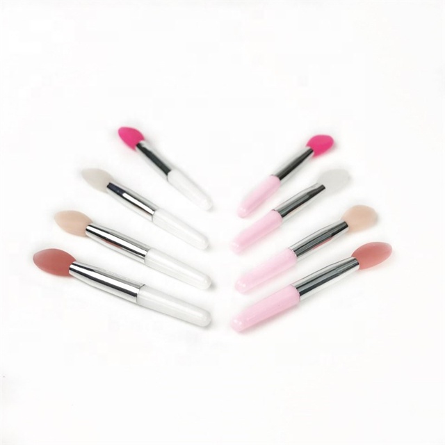 High quality cosmetic spatula lip gloss brush applicator lotion spoons pink