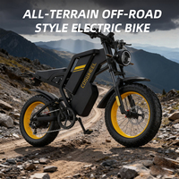 Bicicleta eléctrica de ciudad GT20 de 1500W con neumático ancho de 20 pulgadas, Batería grande, suministro de fábrica, motocicletas todoterreno, Motor sin escobillas, UE, EE. UU., Reino Unido