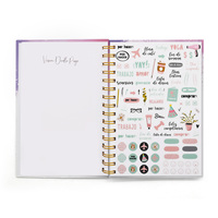 Servicio de Impresión de Libros, Encuadernación Espiral de Lujo, Papel A4, Diario, Agenda, Logotipo Personalizado, Cuaderno Semanal/Diario Elegante, Caja de Regalo