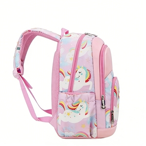 <span class=keywords><strong>Mochila</strong></span> Unisex de Moda para Estudiantes, Gran Capacidad 20-36L, Impermeable, de Poliéster, con Cierre de Cremallera, Estampado Animal, Asa Suave, Diseño Ergonómico - Product Image 4