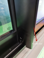 MINGLEI Fenêtre incassable en aluminium Fenêtres australiennes en aluminium à glissière standard Ce Fenêtres coulissantes réglables en verre trempé