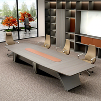 Ensemble de mobilier de bureau moderne : bureau, table de salle de conférence, table de conseil d'administration, table de réunion, tables et chaises de conférence