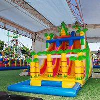 Toboggan aquatique gonflable de 15 pieds et 16 pieds, toboggan aquatique gonflable pour fêtes, toboggan gonflable commercial