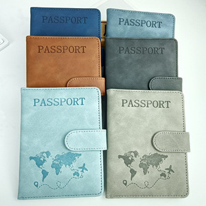 Portefeuille de voyage multifonctionnel en cuir PU avec protection RFID anti-vol, porte-passeport et emplacement pour carte SIM - Product Image 1