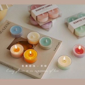 Luxury <b>Tea</b> <b>Light</b> Aromatic Candles Custom Soy Wax Smokeless Candle Gift Box Set Home Wedding Decor Food Coffee Scented Candles - Product Image 1