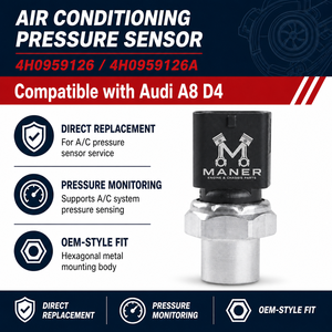Sensor de Presión de Aire Acondicionado MANER 4H0959126 4H0959126A para Audi A8 D4, Repuestos de Posventa con 18 Meses de Garantía - Product Image 4
