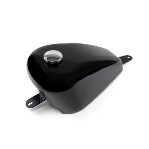9L 범용 오토바이 가스 연료 탱크 오일 박스 원시 베어 금속 카페 레이서 땅콩 EFI - Product Image 1