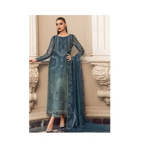 Traje de Salwar de colección festiva y de fiesta exclusivamente pakistaní con Dupatta para mujer disponible a precio de exportación - Product Image 1