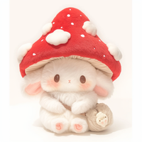 Jouets en peluche doux personnalisés 25 cm Jouet en peluche personnalisé Pas de minimum Jouet en peluche en forme de champignon Jouet en peluche en forme de lapin