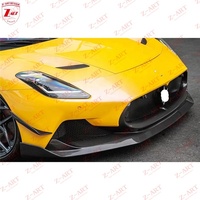 Z-ART MC20 Trockene Kohlefaser-Frontstoßstangenklappe für Maserati MC20 Prepreg Kohlefaser-Frontsplitter für MC20 2020+