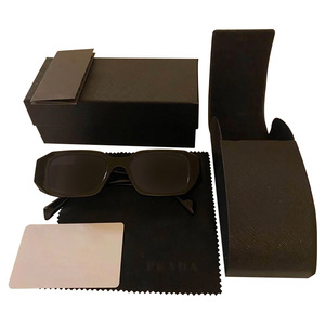 2025 Fashion Luxury Designer Black Shades <b>Square</b> Custom Logo UV400 <b>Sunglasses</b> Small <b>Frame</b> Unisex Adults - Product Image 3