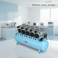 Compresseur d'air médical et dentaire portable, silencieux, sans huile, 5 HP, professionnel, plusieurs modèles, très vendu