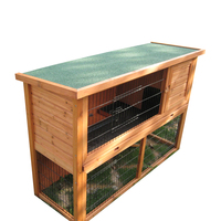 Clapier extérieur pour lapins Maison en bois pour petits animaux Cage en bois pour animaux domestiques Cage d'élevage de lapins avec nichoir