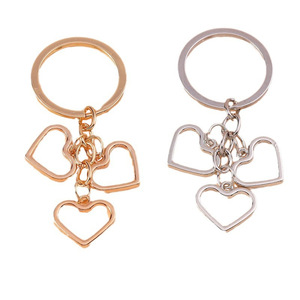 Porte-clés en forme de cœur ajouré simple et élégant Wenys, cœur en alliage, accessoire de <span class=keywords><strong>d</strong></span>écoration à suspendre au dos des livres - Product Image 1