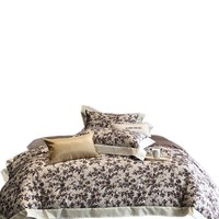 Ensemble de literie en coton matelassé de style vintage haut de gamme, en coton à fibres longues, quatre pièces, toutes saisons, personnalisable