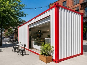 Casa Container Pieghevole 20ft 40ft Direttamente dalla Fabbrica, Prefabbricata, Portatile, Mobile, per Caffetteria, Personalizzabile, a Basso Costo - Product Image 1