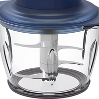 Hachoir à viande domestique de 1,5 L avec processeur de bol en plastique pour divers aliments Trancheuse à viande durable