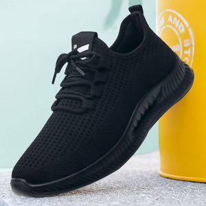 Men's 2026 New Fashion Trend Casual Running <b>Shoes</b> Spring Autumn Breathable Mesh <b>Upper</b> Soft Sole Lace-Up Sneakers - Product Image 2