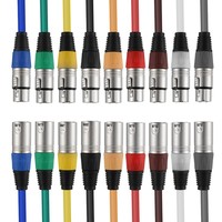 Câbles audio blindés OEM de haute qualité, XLR mâle-femelle colorés, gaine PVC, pour microphone, console de mixage et amplificateur – Vente chaude