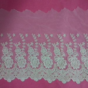 Nylon coton <span class=keywords><strong>alencon</strong></span> dentelle cordon dentelle pour robe de mariée - Product Image 3