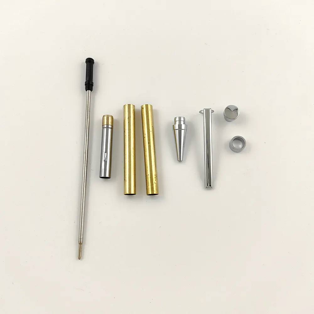 ताइवान DIY 7MM स्लिम पेन किट हस्तनिर्मित वुडटर्निंग पेन बनाने के पार्ट्स सिएरा बोल्ट एक्शन ट्विस्ट पेन किट