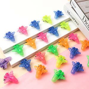Avión de juguete transparente con retroceso, modelo de caza, para niños de 4 a 6 años, de plástico, con forma de dibujos animados, unisex - Product Image 2