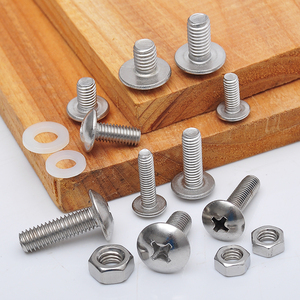 Juego de tornillos de máquina de cabeza de champiñón de acero inoxidable M3 M4 M5 M6, kit métrico con tuerca y perno - Product Image 4