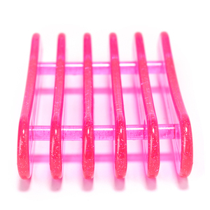 <b>Glitter</b> Plastic Nail Art Pen Holder 6 Slot Manicure Brush Display Stand Rack for Salon DIY Nail Art Tool Organizer Storage - Product Image 3