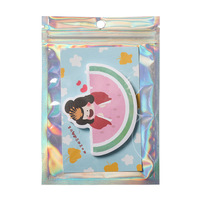 Sacs laser perforés auto-scellants 7*10cm 9*12cm 10*15cm 12*20cm 14*20cm pour bijoux, étuis de téléphone, pochettes holographiques en plastique