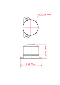 12VDC 텅스텐 램프 데크 마운트 요트 폰툰 보트 해양 내비게이션 <span class=keywords><strong>LED</strong></span> 조명 - Product Image 5