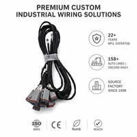 Kabel Fleksibel Industri Kustom OEM, Kabel Harness Konektor 64 Pin untuk Lengan Robot Mesin Pemrosesan CNC