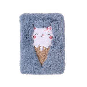 Sổ Ghi Chép Nhật Ký Mèo Bằng Nhung Lông Bộ Nhật Ký Mèo Màu Hồng Mịn Dễ Thương Cho Trẻ Em Bé Gái Nhật Ký Bí Mật Viết Và Vẽ Cho Trẻ Em - Product Image 1