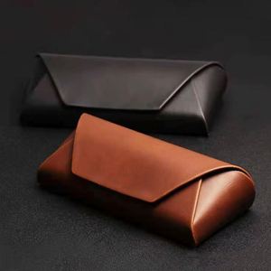 Factory Luxury Portable Handmade Matt Lamination Recycled Materials <b>Brown</b> Pink Blue Sunglasses Eyeglasses Storage Display PU - Product Image 2