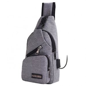 Men <b>Back</b> <b>Pack</b> Chest <b>Pack</b> Single Rucksack England Chest Bags Shoulder Cross Body Bag External USB Charger Backpack <b>Boys</b> - Product Image 1