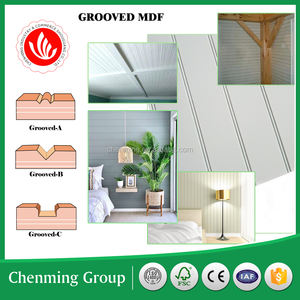 9 мм T & G W/V белый паз MDF бисер современный дизайн стиль E1 формальдегид эмиссионные стандарты - Product Image 2