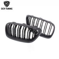 Calandre avant double lamelles en fibre de carbone à clipser pour BMW Série 2 F22 F87 M2 – Grille d'aération de pare-chocs avant