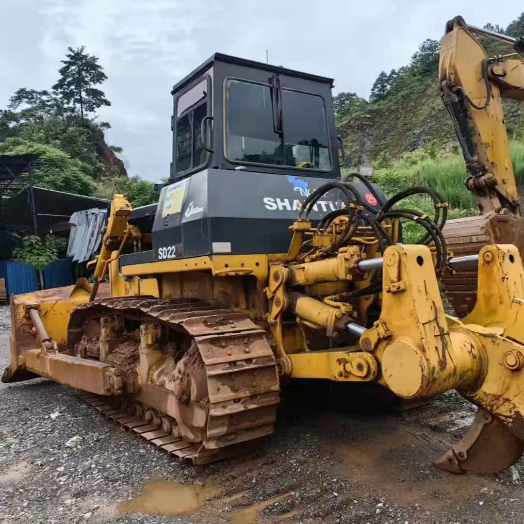 SHANTUI SD22 a buon mercato a basso prezzo di alta qualità cina cinese usato 24 tonnellate di terriccio macchine cingolate usate Bulldozer