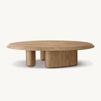 Table basse de salon en bois massif au design moderne et contemporain, style OEM