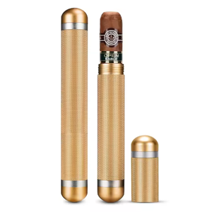 Tubo Humidificador de Cigarros Personalizado al por Mayor, Tubo Humidificador de Cigarros de Aluminio Metálico Popular para Viajes - Product Image 2