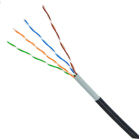 Nuevo cable de red para exteriores MX-STAR 2026, venta directa de fábrica, cat5e ftp 25AWG, 100% cobre, cat5e ftp para exteriores, negro