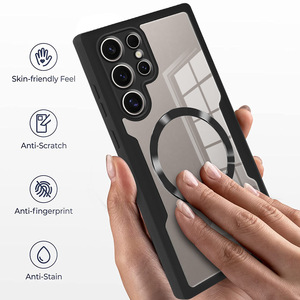 Custodia Magnetica <span class=keywords><strong>Trasparente</strong></span> Antiurto a 360° per <span class=keywords><strong>Samsung</strong></span> S26 25 24 23 22 Ultra A37 A57 Qicai, Protezione Completa - Product Image 3