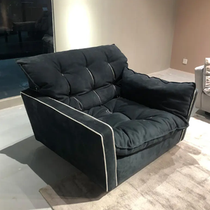 غابة سوداء إيطالية بسيطة من جلد البقر مع طبقة علوية لغرفة المعيشة أريكة صغيرة بوحدة صف لأسفل - Product Image 6