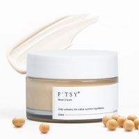 Crème hydratante apaisante longue durée OEM Bean Cream 50 ml pour le soin de la peau du visage