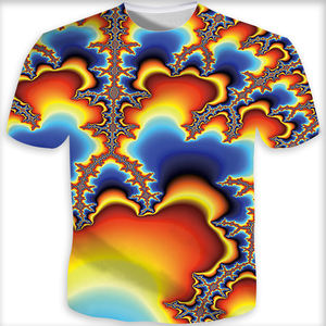 T-shirt homme, Streetwear, personnalisé, imprimé Hip-Hop, 3D Vortex, impression <span class=keywords><strong>psychédélique</strong></span> - Product Image 5