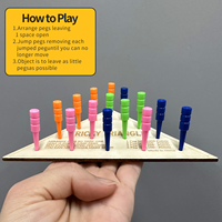 Jeu de société en bois personnalisable, portable, écologique, en forme de dessin animé, cadeau promotionnel, boîte triangulaire, échecs