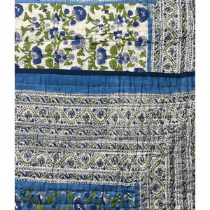 Colcha Kantha Hecha a Mano de Primera Calidad, 100% Algodón Puro, Colcha Kantha Orgánica Reversible para Uso en Invierno - Product Image 1