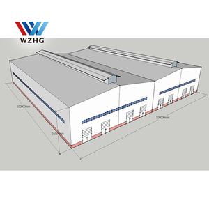 Almacén <span class=keywords><strong>grande</strong></span> prefabricado para estructuras de taller Almacén de acero prefabricado - Product Image 4